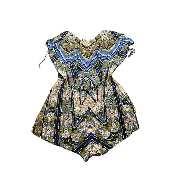 FREE PEOPLE Dream All Night Romper in Mixed Print Womens Size XS Tribal Boho - Picture 8 of 12